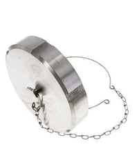 Blindwartel Rd130 X 1/4'' DN 100 RVS 1.4301 NBR DIN 11851 FDA 21 met Ketting