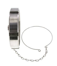 Blindwartel Rd130 X 1/4'' DN 100 RVS 1.4301 NBR DIN 11851 FDA 21 met Ketting