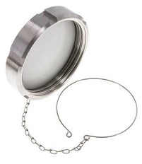 Blindwartel Rd130 X 1/4'' DN 100 RVS 1.4301 NBR DIN 11851 FDA 21 met Ketting