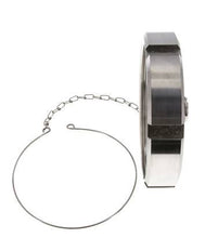 Blindwartel Rd130 X 1/4'' DN 100 RVS 1.4301 NBR DIN 11851 FDA 21 met Ketting