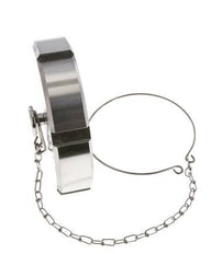 Blindwartel Rd110 X 1/4'' DN 80 RVS 1.4301 NBR DIN 11851 FDA 21 met Ketting