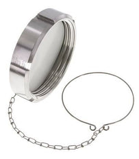Blindwartel Rd110 X 1/4'' DN 80 RVS 1.4301 NBR DIN 11851 FDA 21 met Ketting