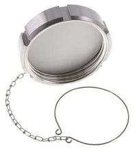 Blindwartel Rd110 X 1/4'' DN 80 RVS 1.4301 NBR DIN 11851 FDA 21 met Ketting