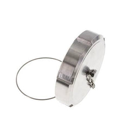 Blindwartel Rd95 X 1/6'' DN 65 RVS 1.4301 NBR DIN 11851 FDA 21 met Ketting