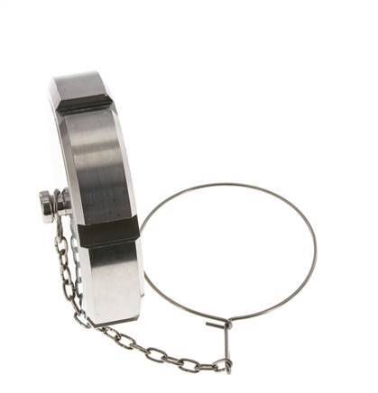 Blindwartel Rd95 X 1/6'' DN 65 RVS 1.4301 NBR DIN 11851 FDA 21 met Ketting