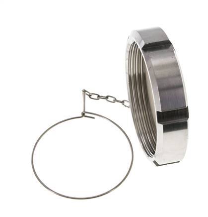 Blindwartel Rd95 X 1/6'' DN 65 RVS 1.4301 NBR DIN 11851 FDA 21 met Ketting