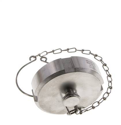 Blindwartel Rd65 X 1/6'' DN 40 RVS 1.4404 NBR DIN 11851 FDA 21 met Ketting