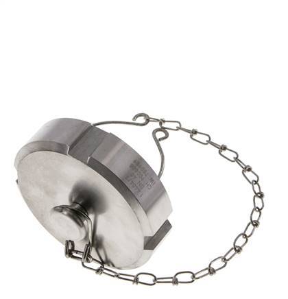 Blindwartel Rd65 X 1/6'' DN 40 RVS 1.4404 NBR DIN 11851 FDA 21 met Ketting