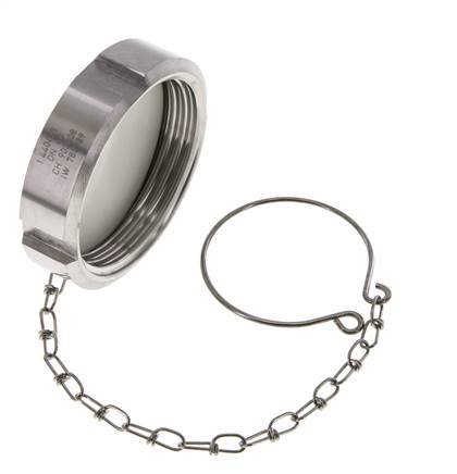 Blindwartel Rd65 X 1/6'' DN 40 RVS 1.4404 NBR DIN 11851 FDA 21 met Ketting
