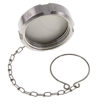 Blindwartel Rd65 X 1/6'' DN 40 RVS 1.4404 NBR DIN 11851 FDA 21 met Ketting