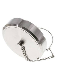 Blindwartel Rd110 X 1/4'' DN 80 RVS 1.4404 NBR DIN 11851 FDA 21 met Ketting