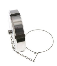 Blindwartel Rd110 X 1/4'' DN 80 RVS 1.4404 NBR DIN 11851 FDA 21 met Ketting