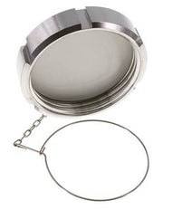 Blindwartel Rd110 X 1/4'' DN 80 RVS 1.4404 NBR DIN 11851 FDA 21 met Ketting