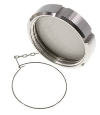 Blindwartel Rd110 X 1/4'' DN 80 RVS 1.4404 NBR DIN 11851 FDA 21 met Ketting