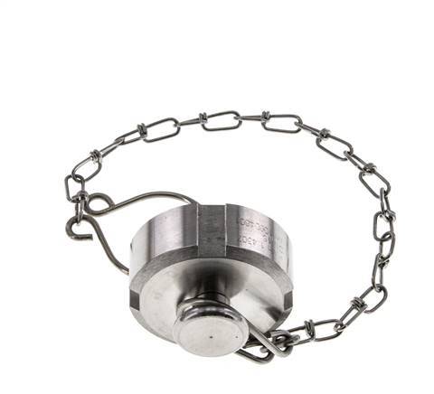 Cap Nut Rd34 X 1/8'' DN 15 Stainless Steel 1.4301 NBR DIN 11851 FDA 21 with Chain