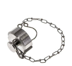 Blindwartel Rd34 X 1/8'' DN 15 RVS 1.4301 NBR DIN 11851 FDA 21 met Ketting