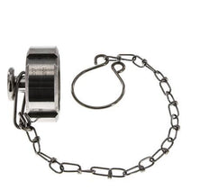 Blindwartel Rd34 X 1/8'' DN 15 RVS 1.4301 NBR DIN 11851 FDA 21 met Ketting