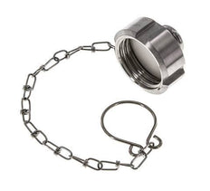 Blindwartel Rd34 X 1/8'' DN 15 RVS 1.4301 NBR DIN 11851 FDA 21 met Ketting