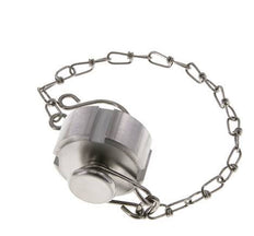 Blindwartel Rd28 X 1/8'' DN 10 RVS 1.4301 NBR DIN 11851 FDA 21 met Ketting