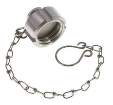 Blindwartel Rd28 X 1/8'' DN 10 RVS 1.4301 NBR DIN 11851 FDA 21 met Ketting