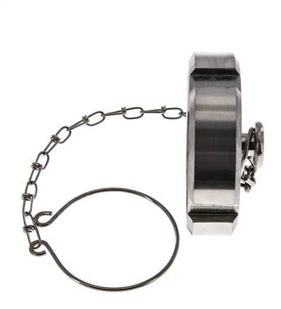 Blindwartel Rd65 X 1/6'' DN 40 RVS 1.4301 NBR DIN 11851 FDA 21 met Ketting