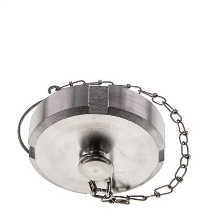 Blindwartel Rd65 X 1/6'' DN 40 RVS 1.4301 NBR DIN 11851 FDA 21 met Ketting