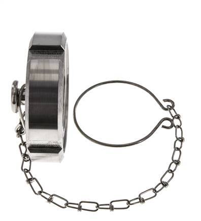 Blindwartel Rd65 X 1/6'' DN 40 RVS 1.4301 NBR DIN 11851 FDA 21 met Ketting