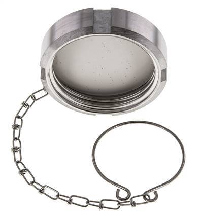 Blindwartel Rd65 X 1/6'' DN 40 RVS 1.4301 NBR DIN 11851 FDA 21 met Ketting