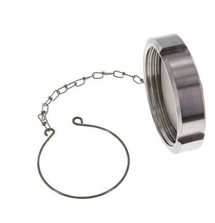 Blindwartel Rd78 X 1/6'' DN 50 RVS 1.4404 NBR DIN 11851 FDA 21 met Ketting