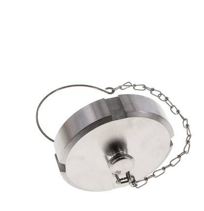 Blindwartel Rd78 X 1/6'' DN 50 RVS 1.4404 NBR DIN 11851 FDA 21 met Ketting