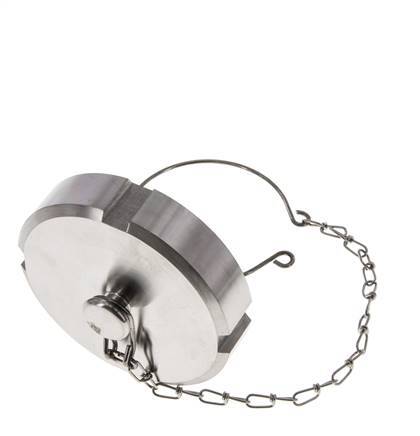 Blindwartel Rd78 X 1/6'' DN 50 RVS 1.4404 NBR DIN 11851 FDA 21 met Ketting