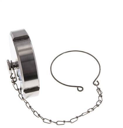 Blindwartel Rd78 X 1/6'' DN 50 RVS 1.4404 NBR DIN 11851 FDA 21 met Ketting