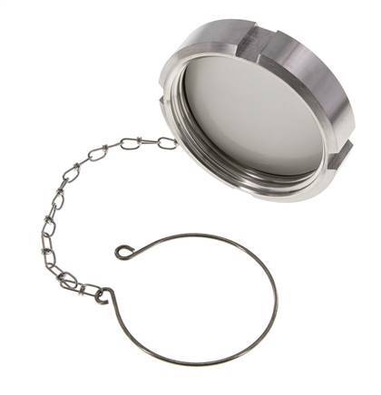 Blindwartel Rd78 X 1/6'' DN 50 RVS 1.4404 NBR DIN 11851 FDA 21 met Ketting