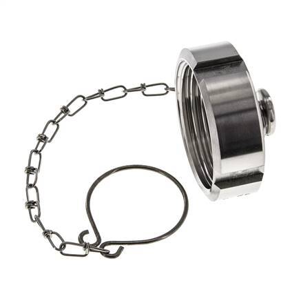 Blindwartel Rd52 X 1/6'' DN 25 RVS 1.4301 NBR DIN 11851 FDA 21 met Ketting