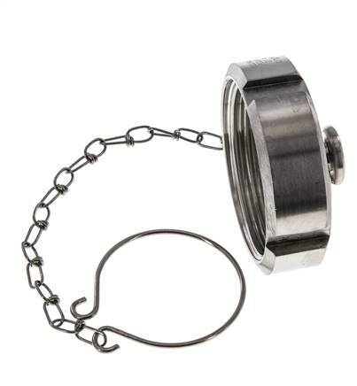 Blindwartel Rd58 X 1/6'' DN 32 RVS 1.4404 NBR DIN 11851 FDA 21 met Ketting