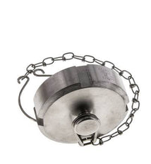 Cap Nut Rd58 X 1/6'' DN 32 Stainless Steel 1.4404 NBR DIN 11851 FDA 21 with Chain