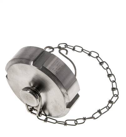 Blindwartel Rd58 X 1/6'' DN 32 RVS 1.4404 NBR DIN 11851 FDA 21 met Ketting