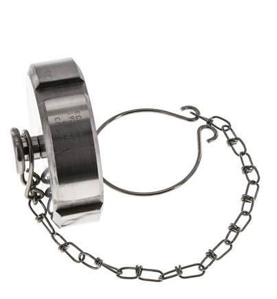 Blindwartel Rd58 X 1/6'' DN 32 RVS 1.4404 NBR DIN 11851 FDA 21 met Ketting