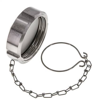 Blindwartel Rd58 X 1/6'' DN 32 RVS 1.4404 NBR DIN 11851 FDA 21 met Ketting