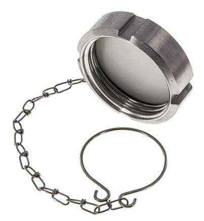 Blindwartel Rd58 X 1/6'' DN 32 RVS 1.4404 NBR DIN 11851 FDA 21 met Ketting