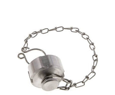 Blindwartel Rd28 X 1/8'' DN 10 RVS 1.4404 NBR DIN 11851 FDA 21 met Ketting