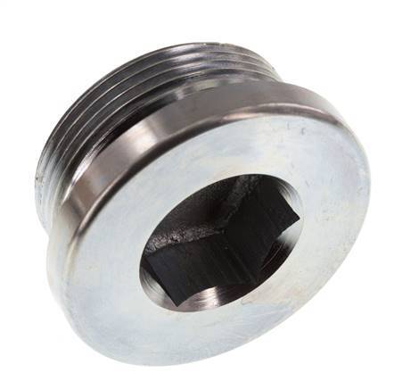 Plug M42 X 2 Staal NBR met binnenzeskant 250 bar (3512.5psi)