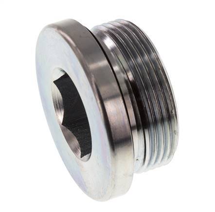Plug M42 X 2 Steel NBR with Internal Hex 250bar (3512.5psi)