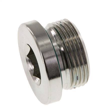 Plug M33 X 2 Staal FKM met binnenzeskant 400 bar (5620.0psi)