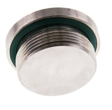 Plug M42 X 2 RVS FKM met binnenzeskant 250 bar (3512.5psi)