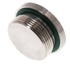 Plug M42 X 2 RVS FKM met binnenzeskant 250 bar (3512.5psi)