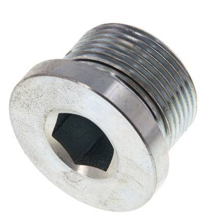Plug M26 X 1.5 Staal NBR met binnenzeskant 400bar (5620.0psi)