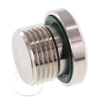 Plug M18 X 1.5 RVS FKM met binnenzeskant 400 bar (5620.0psi)