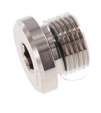Plug M18 X 1.5 RVS FKM met binnenzeskant 400 bar (5620.0psi)