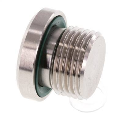 Plug M18 X 1.5 RVS FKM met binnenzeskant 400 bar (5620.0psi)